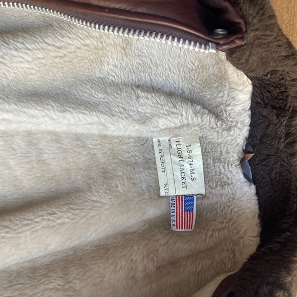 SCHOTT I-S-674-M-S FLIGHT JACKET - Picture 5 of 12